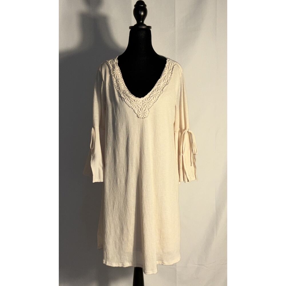 Naif Ruffled Bell Sleeve Boho Dress Size M